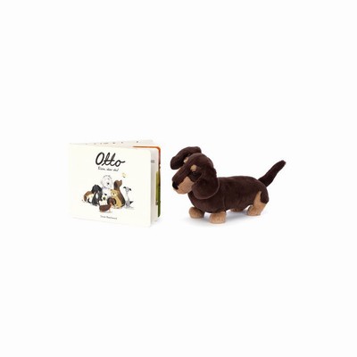 Jellycat Otto Klein, Aber Oho Buch and Otto Sausage Dog Medium Australia | 190275IGF